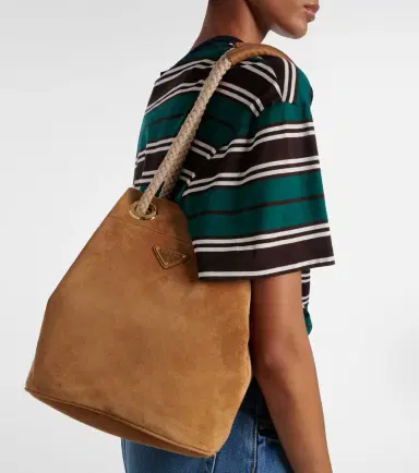 Prada Mariner Small suede bucket bag | Thumbnail 7 Prada Mariner Small suede bucket bag | Thumbnail 7