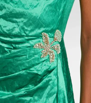 Erdem Draped embellished satin gown | Thumbnail 3 Erdem Draped embellished satin gown | Thumbnail 3