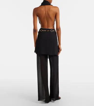 Christopher Esber Belted silk wide-leg pants | Thumbnail 6 Christopher Esber Belted silk wide-leg pants | Thumbnail 6