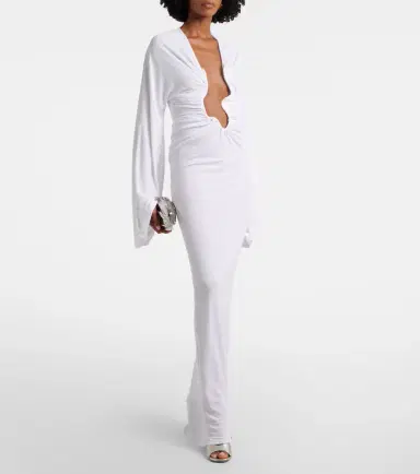 Christopher Esber Salacia ruched maxi dress | Thumbnail 2 Christopher Esber Salacia ruched maxi dress | Thumbnail 2