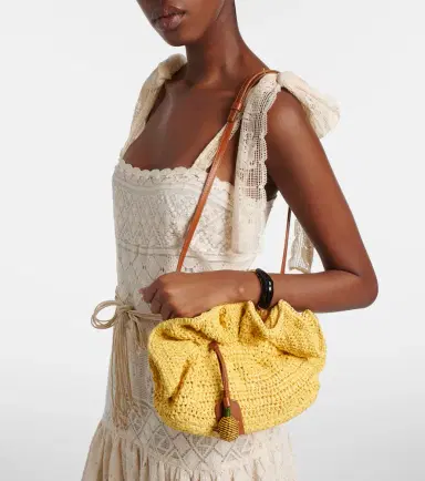 Aquazzura Paradise raffia clutch | Thumbnail 5 Aquazzura Paradise raffia clutch | Thumbnail 5