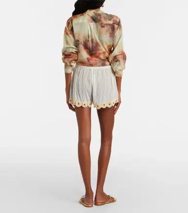 Ulla Johnson Liya crochet-trimmed cotton shorts | Thumbnail 5 Ulla Johnson Liya crochet-trimmed cotton shorts | Thumbnail 5
