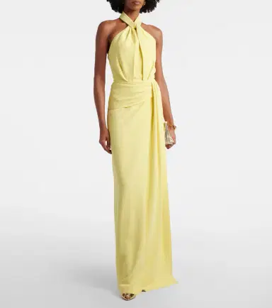Elie Saab Halterneck cady gown | Thumbnail 2 Elie Saab Halterneck cady gown | Thumbnail 2