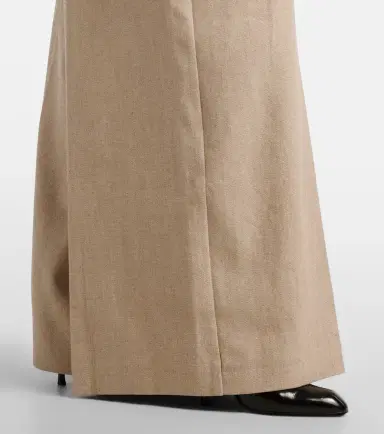 Elie Saab Linen and cotton canvas wide-leg pants | Thumbnail 2 Elie Saab Linen and cotton canvas wide-leg pants | Thumbnail 2