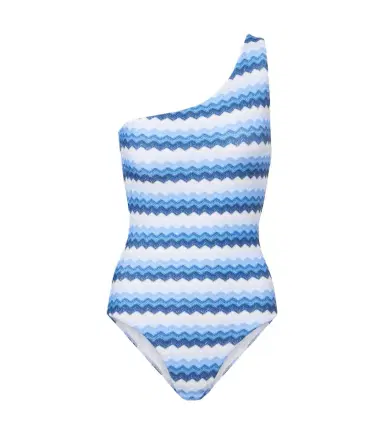 Melissa Odabash Madrid chevron one-shoulder swimsuit | Thumbnail 1 Melissa Odabash Madrid chevron one-shoulder swimsuit | Thumbnail 1