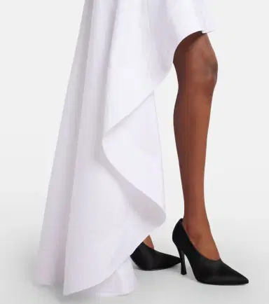 Stella McCartney Asymmetric ruffled cotton poplin miniskirt | Thumbnail 3 Stella McCartney Asymmetric ruffled cotton poplin miniskirt | Thumbnail 3
