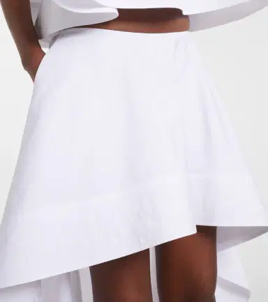 Stella McCartney Asymmetric ruffled cotton poplin miniskirt | Thumbnail 4 Stella McCartney Asymmetric ruffled cotton poplin miniskirt | Thumbnail 4