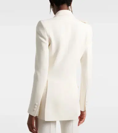 Elie Saab Floral-appliqué cady blazer | Thumbnail 5 Elie Saab Floral-appliqué cady blazer | Thumbnail 5