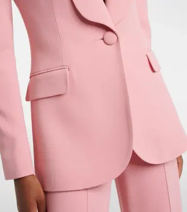 Elie Saab Floral-appliqué cady blazer | Thumbnail 4 Elie Saab Floral-appliqué cady blazer | Thumbnail 4