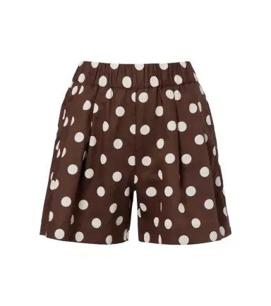 ASCENO Zurich polka-dot linen and cotton shorts | Thumbnail 1 ASCENO Zurich polka-dot linen and cotton shorts | Thumbnail 1