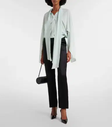 Stella McCartney Tie-neck silk blouse | Thumbnail 5 Stella McCartney Tie-neck silk blouse | Thumbnail 5