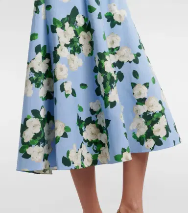 Carolina Herrera Floral faille midi skirt | Thumbnail 5 Carolina Herrera Floral faille midi skirt | Thumbnail 5