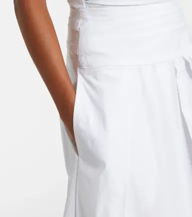 Proenza Schouler White Label Nessa cotton-blend midi skirt | Thumbnail 4 Proenza Schouler White Label Nessa cotton-blend midi skirt | Thumbnail 4