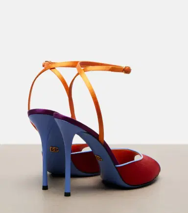 Dolce & Gabbana Keira satin slingback sandals | Thumbnail 2 Dolce & Gabbana Keira satin slingback sandals | Thumbnail 2