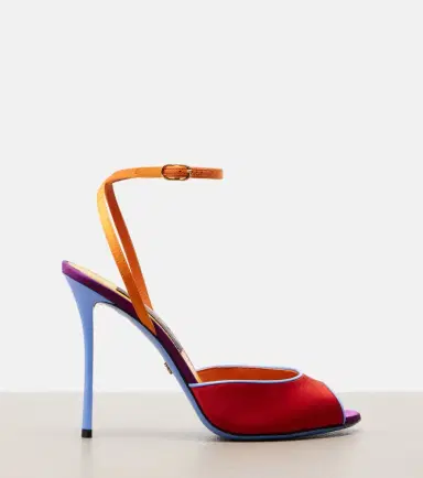 Dolce & Gabbana Keira satin slingback sandals | Thumbnail 4 Dolce & Gabbana Keira satin slingback sandals | Thumbnail 4