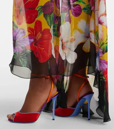 Dolce & Gabbana Keira satin slingback sandals | Thumbnail 6 Dolce & Gabbana Keira satin slingback sandals | Thumbnail 6