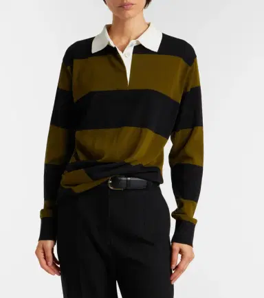 Proenza Schouler Corinna striped cotton polo shirt | Thumbnail 4 Proenza Schouler Corinna striped cotton polo shirt | Thumbnail 4