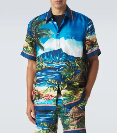 Dolce & Gabbana Printed silk twill shirt | Thumbnail 2 Dolce & Gabbana Printed silk twill shirt | Thumbnail 2