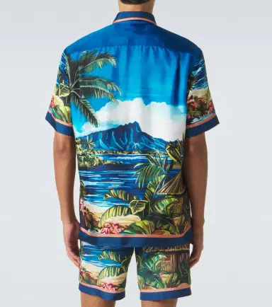 Dolce & Gabbana Printed silk twill shirt | Thumbnail 4 Dolce & Gabbana Printed silk twill shirt | Thumbnail 4