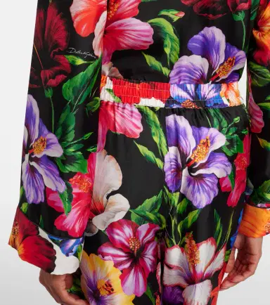 Dolce & Gabbana Floral silk wide-leg pants | Thumbnail 2 Dolce & Gabbana Floral silk wide-leg pants | Thumbnail 2