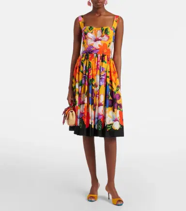 Dolce & Gabbana Floral midi dress | Thumbnail 4 Dolce & Gabbana Floral midi dress | Thumbnail 4