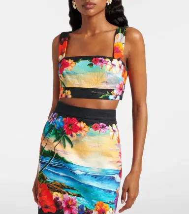 Dolce & Gabbana Printed crop top | Thumbnail 5 Dolce & Gabbana Printed crop top | Thumbnail 5