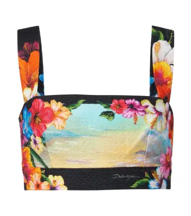 Dolce & Gabbana Printed crop top | Thumbnail 1 Dolce & Gabbana Printed crop top | Thumbnail 1