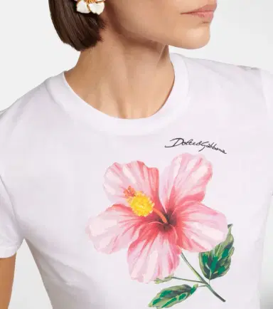 Dolce & Gabbana Floral cotton crop top | Thumbnail 5 Dolce & Gabbana Floral cotton crop top | Thumbnail 5