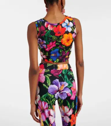 Dolce & Gabbana Floral cotton crop top | Thumbnail 5 Dolce & Gabbana Floral cotton crop top | Thumbnail 5