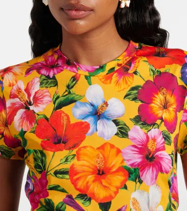 Dolce & Gabbana Floral cotton crop top | Thumbnail 5 Dolce & Gabbana Floral cotton crop top | Thumbnail 5