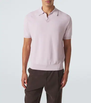 Canali Cotton and silk polo shirt | Thumbnail 2 Canali Cotton and silk polo shirt | Thumbnail 2