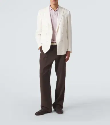 Canali Cotton and silk polo shirt | Thumbnail 4 Canali Cotton and silk polo shirt | Thumbnail 4