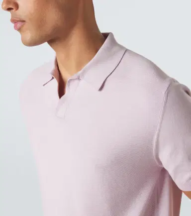 Canali Cotton and silk polo shirt | Thumbnail 6 Canali Cotton and silk polo shirt | Thumbnail 6