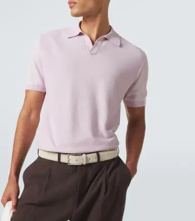 Canali Cotton and silk polo shirt | Thumbnail 7 Canali Cotton and silk polo shirt | Thumbnail 7