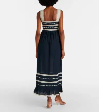 Rixo Malie embroidered midi dress | Thumbnail 6 Rixo Malie embroidered midi dress | Thumbnail 6