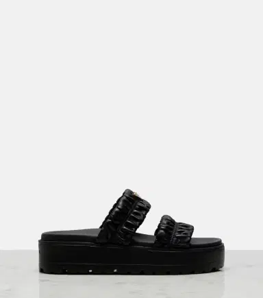 Prada Matelassé leather platform sandals | Thumbnail 2 Prada Matelassé leather platform sandals | Thumbnail 2