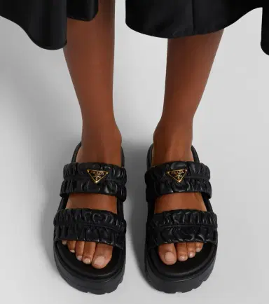Prada Matelassé leather platform sandals | Thumbnail 6 Prada Matelassé leather platform sandals | Thumbnail 6