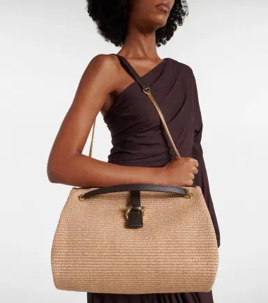 Ferragamo Medium raffia shoulder bag | Thumbnail 6 Ferragamo Medium raffia shoulder bag | Thumbnail 6