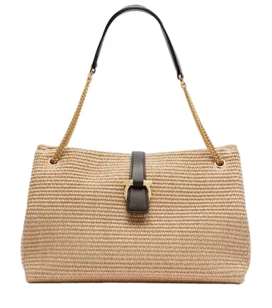 Ferragamo Medium raffia shoulder bag | Thumbnail 1 Ferragamo Medium raffia shoulder bag | Thumbnail 1