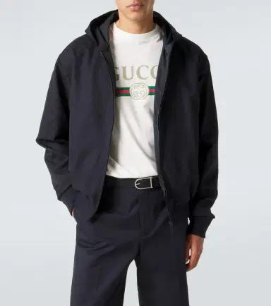 Gucci GG jacquard hooded cotton jacket | Thumbnail 5 Gucci GG jacquard hooded cotton jacket | Thumbnail 5