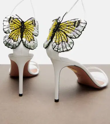 Aquazzura Papillon D'Amour leather sandals | Thumbnail 3 Aquazzura Papillon D'Amour leather sandals | Thumbnail 3