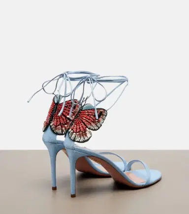 Aquazzura Papillon D'Amour embellished sandals | Thumbnail 4 Aquazzura Papillon D'Amour embellished sandals | Thumbnail 4