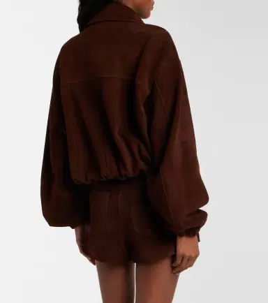 Nour Hammour Pia suede blouson jacket | Thumbnail 5 Nour Hammour Pia suede blouson jacket | Thumbnail 5