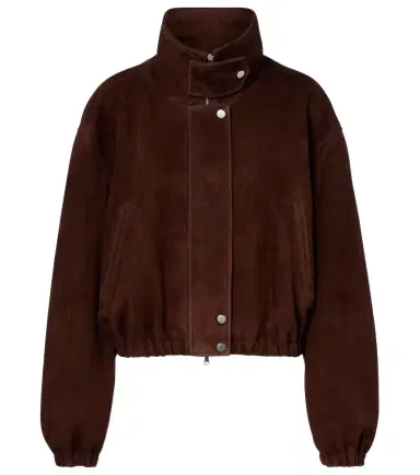 Nour Hammour Pia suede blouson jacket | Thumbnail 1 Nour Hammour Pia suede blouson jacket | Thumbnail 1