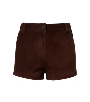 Nour Hammour Leontine suede shorts | Thumbnail 1 Nour Hammour Leontine suede shorts | Thumbnail 1