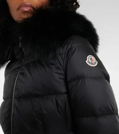 Moncler Boed shearling-trimmed down jacket | Thumbnail 3 Moncler Boed shearling-trimmed down jacket | Thumbnail 3