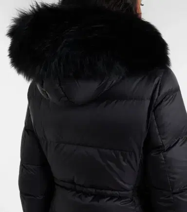 Moncler Boedic shearling-trimmed down coat | Thumbnail 5 Moncler Boedic shearling-trimmed down coat | Thumbnail 5