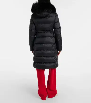 Moncler Boedic shearling-trimmed down coat | Thumbnail 6 Moncler Boedic shearling-trimmed down coat | Thumbnail 6