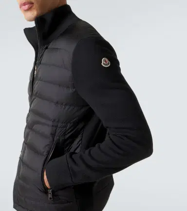 Moncler Tricot down-paneled wool-blend cardigan | Thumbnail 5 Moncler Tricot down-paneled wool-blend cardigan | Thumbnail 5