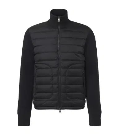 Moncler Tricot down-paneled wool-blend cardigan | Thumbnail 1 Moncler Tricot down-paneled wool-blend cardigan | Thumbnail 1